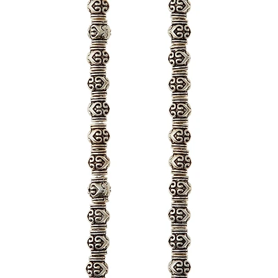 12 Pack: Antique Silver Metal Rondelle Beads, 7mm by Bead Landing™
