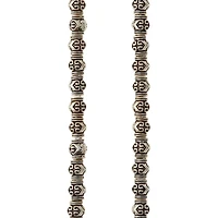 12 Pack: Antique Silver Metal Rondelle Beads, 7mm by Bead Landing™