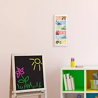 Stupell Industries Kid's Traditional Construction Vehicles Playful Bold Text, 7" x 17"