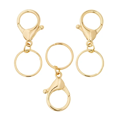 Premium Metals Gold Keyring Lobsters by Bead Landing™