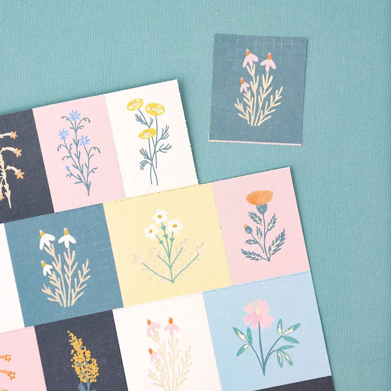 Maggie Holmes Perforated Cardstock With Gold Foil Accents Parasol Specialty Paper, 12" x 12"