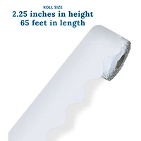 Carson Dellosa® White Rolled Scalloped Border, 195ft.