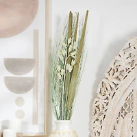 40" Green Floral Bouquet Branch Natural Foliage with Grass Stems