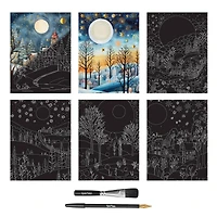 Brea Reese™ 9" x 12" Folk Art Scratch Art Paper Pad