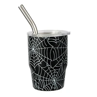 3oz. Black Spiderwebs Mini Stainless Steel Insulated Tumbler by Ashland®