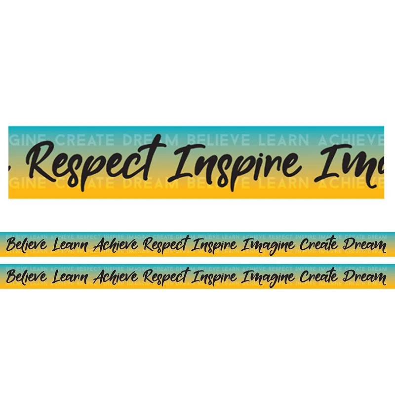 Charles Leonard Motivational Words Theme Magnetic Border, 48ft.