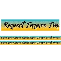 Charles Leonard Motivational Words Theme Magnetic Border, 48ft.