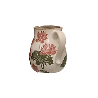 6.75" Lotus Ceramic Decorative Pitcher by Ashland®