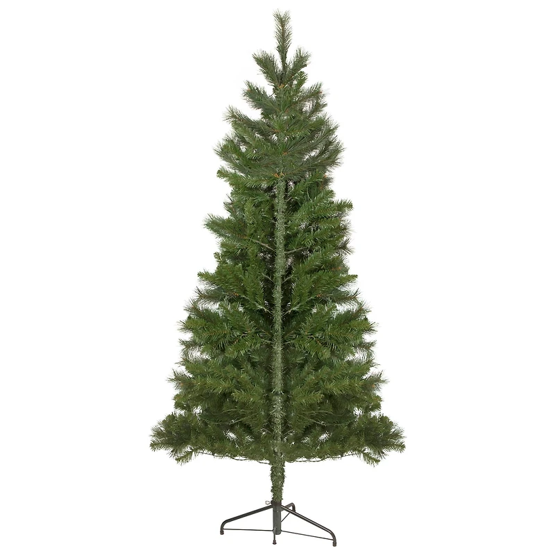 6.5ft. Pre-Lit Beaver Pine Artificial Christmas Wall Tree, Clear Lights