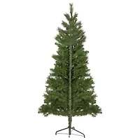 6.5ft. Pre-Lit Beaver Pine Artificial Christmas Wall Tree, Clear Lights
