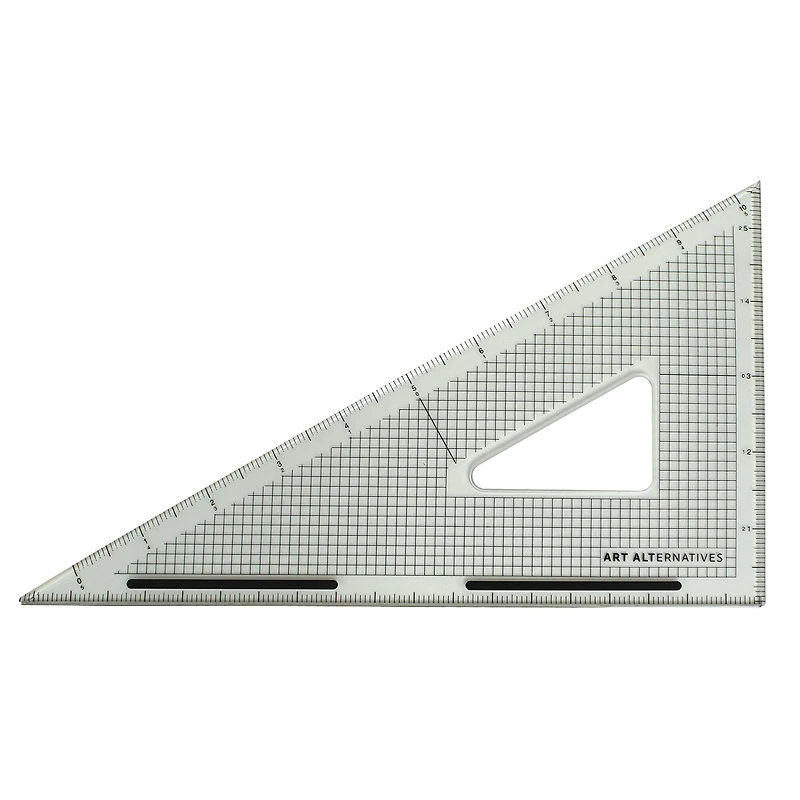 12 Pack: Art Alternatives 60° Acrylic Cutting Edge Triangle, 10"