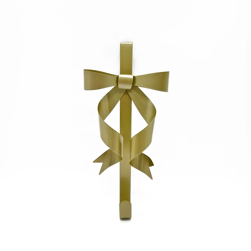 15" Gold Bow Metal Wreath Hanger by Ashland®