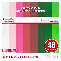 12" x 12" Christmas Solids Paper Pad by Recollections™