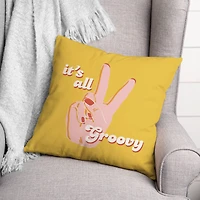 It's All Groovy Throw Pillow