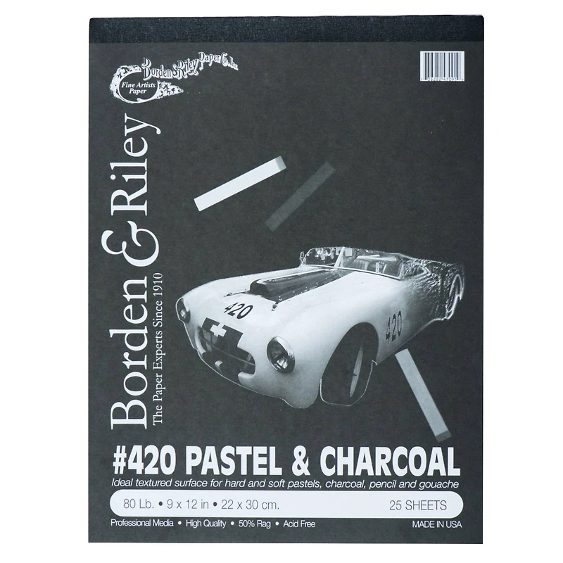 Borden & Riley #420 Pastel & Charcoal Pad,  9" x 12"