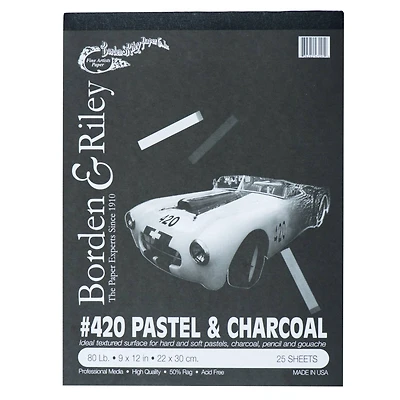 Borden & Riley #420 Pastel & Charcoal Pad,  9" x 12"