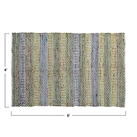 Hello Honey® Woven Cotton Blend Rug with Stripes
