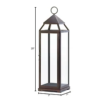 25'' Bronze Contemporary Lantern