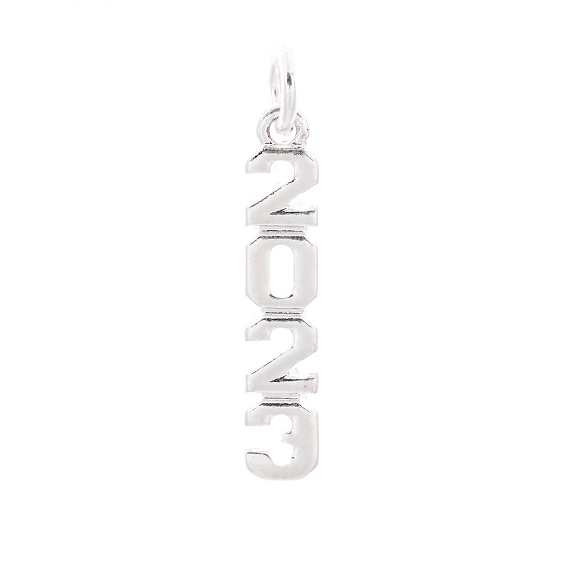 Silver Plated Year Charm by Bead Landing