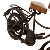 11.5" Black Metal Bike Tabletop Sculptures, 2ct.