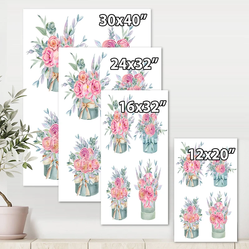 Designart - Collection of Pink Roses