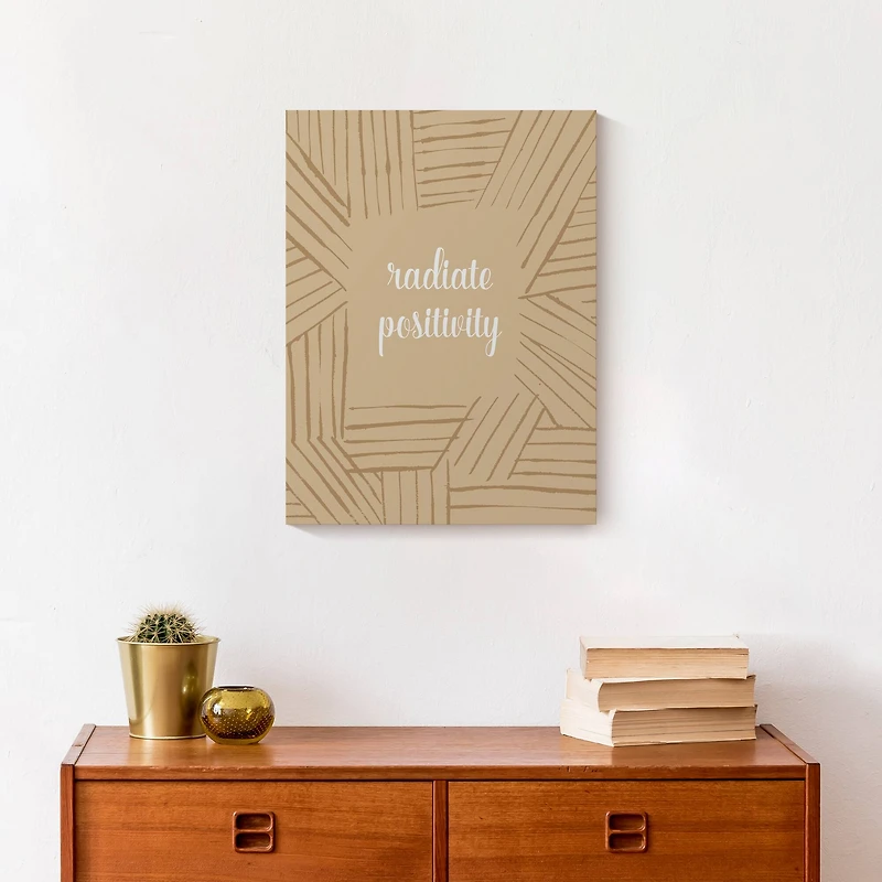 Radiate Positivity 12" x 16" Canvas Wall Art