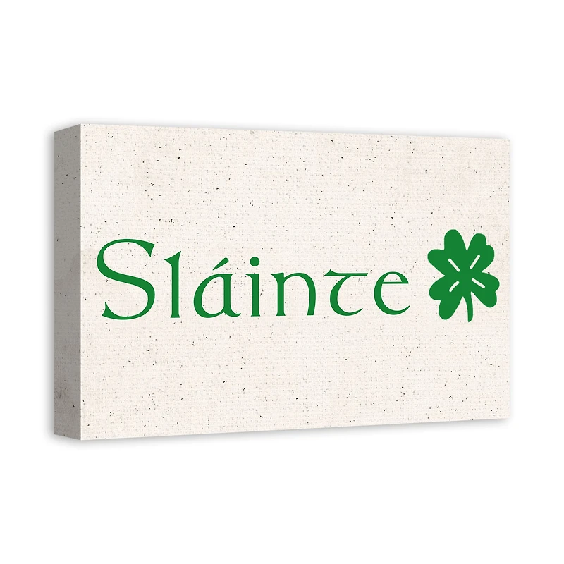 Slainte 18" x 12" Canvas Wall Art