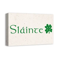 Slainte 18" x 12" Canvas Wall Art