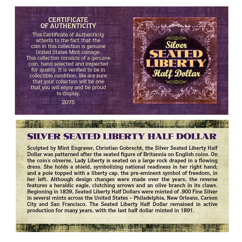 Seated Liberty Silver Half Dollar