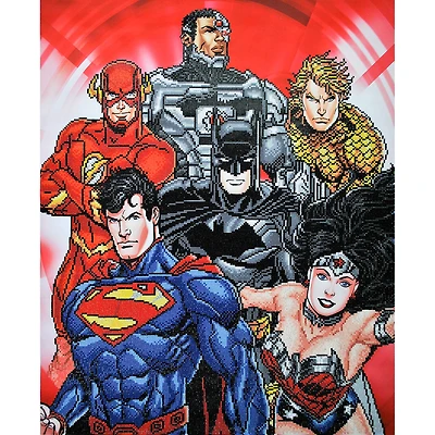 Camelot Dotz Six Stacked Superheroes Diamond Painting Kit
