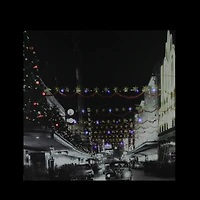 Christmas on Main Street in Pittsburgh LED Canvas Wall Art