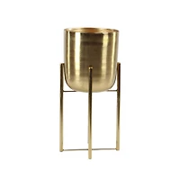 CosmoLiving by Cosmopolitan Gold Metal Glam Planter Set