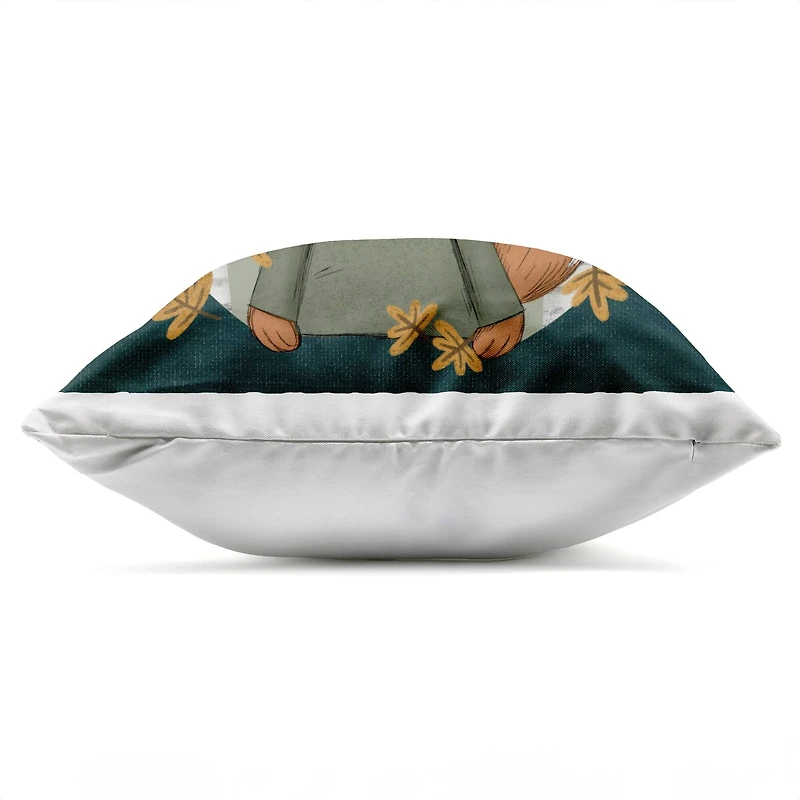 Stupell Industries Autumnal Fox & Birch Trees Outdoor Printed Pillow