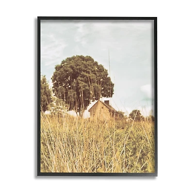 Stupell Industries Countryside Farm Meadow Tall Grass Summer Landscape Photography Framed Wall Art