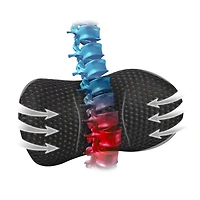 Mind Reader Lumbar Support Pillow with Air-Cloud Technology, Memory Foam Cushion for Back, Waist & Hip Pain Relief, Breathable Cover, Black