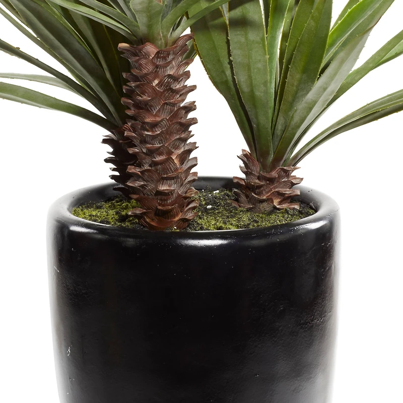 46" Black Contemporary Floral & Botanical Artificial Foliage