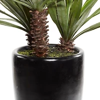 46" Black Contemporary Floral & Botanical Artificial Foliage