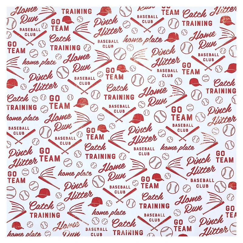Baseball Double-Sided Cardstock Paper by Recollections™, 12" x 12"