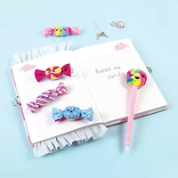 Make It Real™ 3C4G Candy Plush Pocket Locking Journal Set