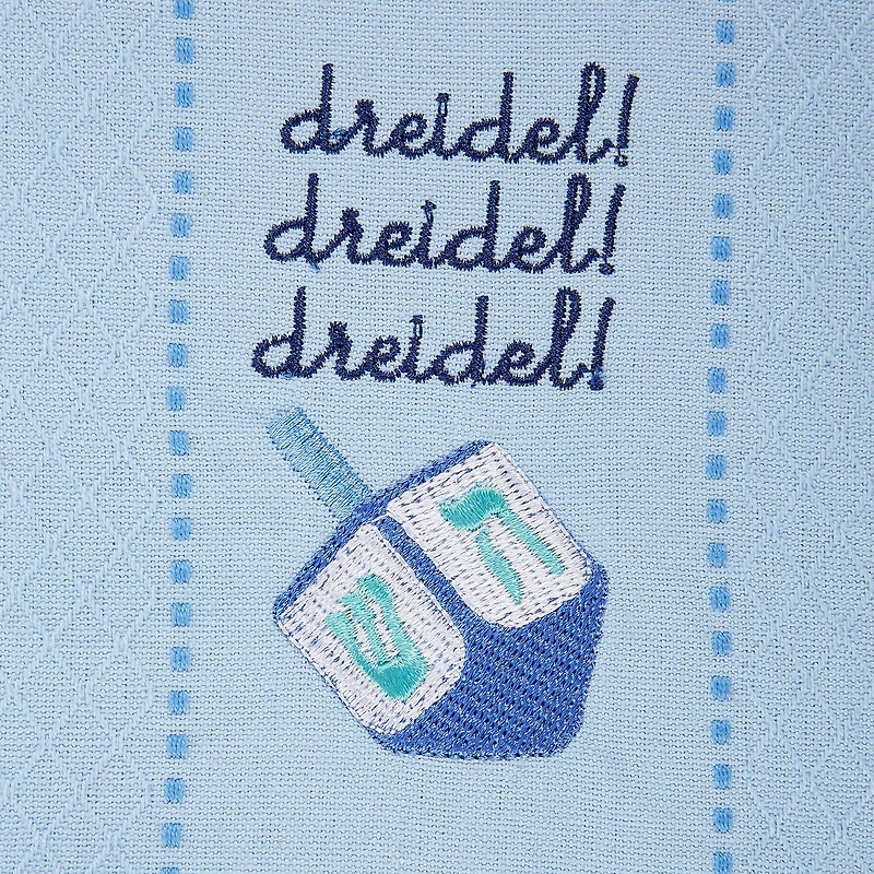 DII® Dreidel Embroidered Dishtowel Set