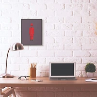 Stupell Industries Marilyn Manson Minimalist Illustration Black Framed Wall Art