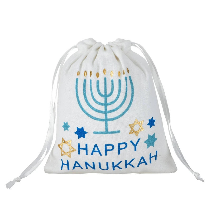 Happy Hanukkah Fabric Bags, 2ct. by Ashland®