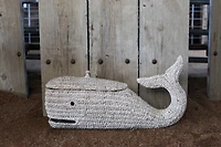 Hello Honey® 24" Bankuan Rope Whale Box with Lid