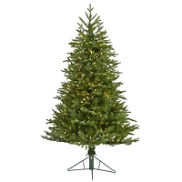 5ft. Pre-Lit Cambridge Fir Artificial Christmas Tree, Clear LED Lights