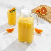 JoyJolt® 60oz. Beverage Serveware Glass Pitcher