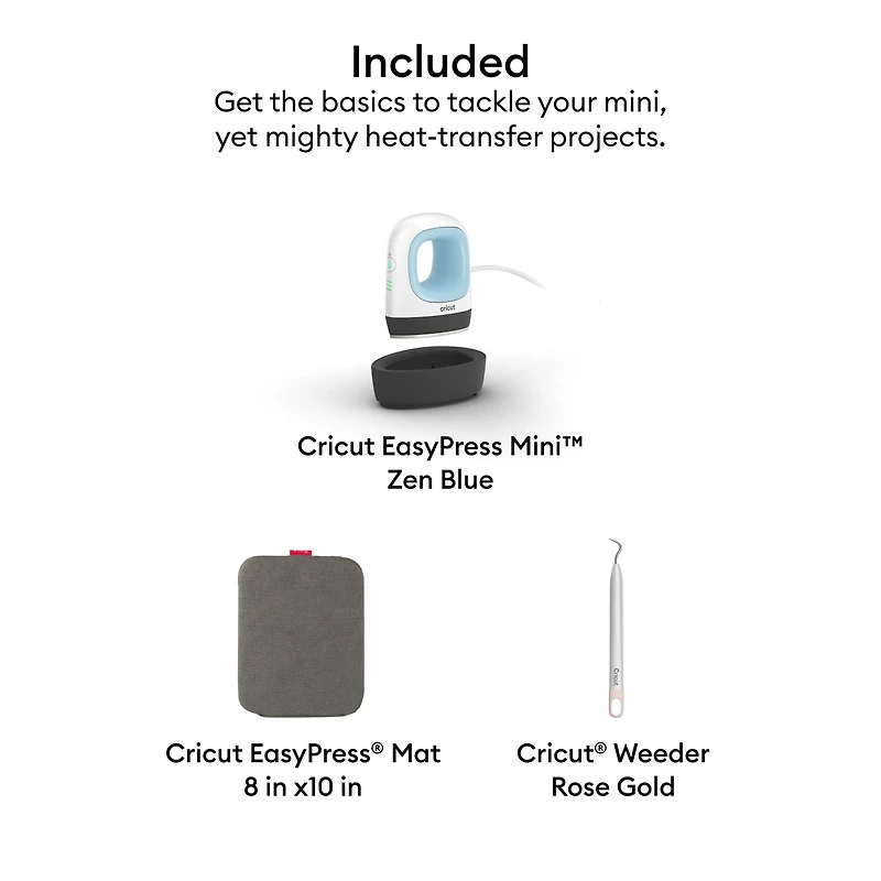 Cricut EasyPress Mini™ + Mat & Weeder Bundle