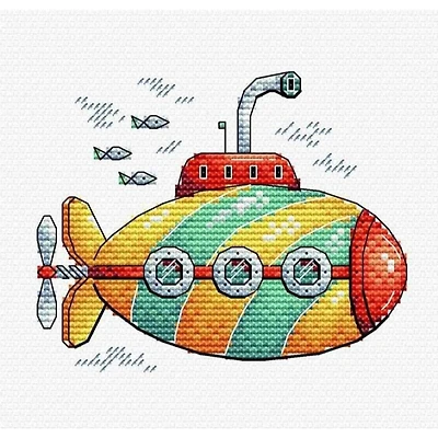 MP Studia Cheerful Diving Cross Stitch Kit