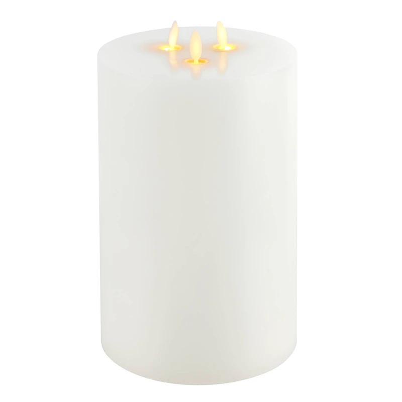 6" x 9" Oscillating Flame LED Pillar Candle by Ashland