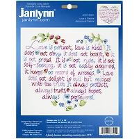 Janlynn® Love Is Patient Stamped Cross Stitch Kit