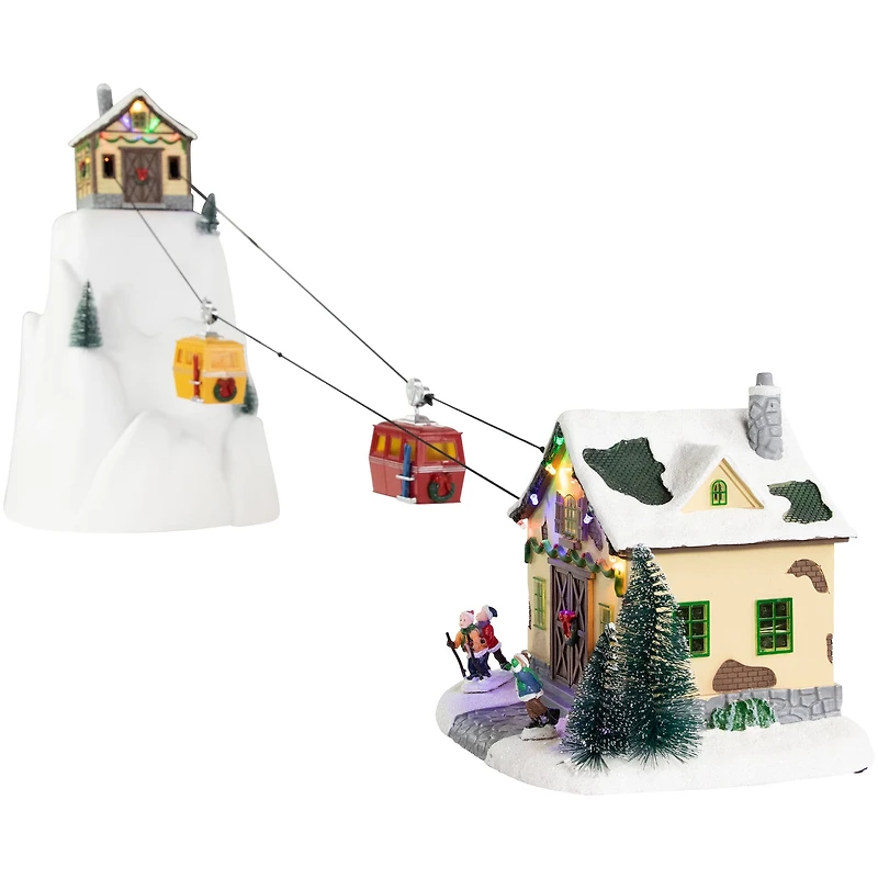 Christmas Village LED Lighted Animated & Musical Trolley Car Ride